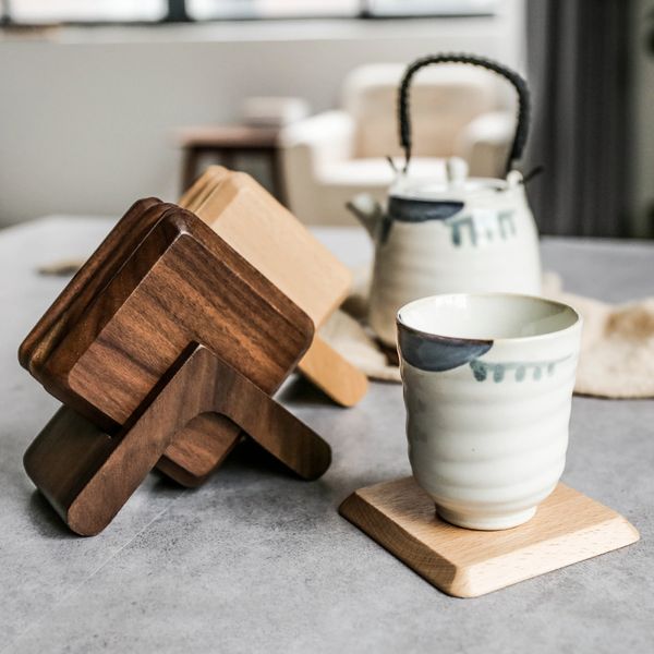 kitchen table square individual black walnut coffee cup beech wood insulating pad sets
kitchen table square individual black walnut coffee cup beech wood insulating pad sets