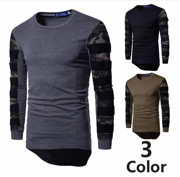 irregular panelled mens designer tshirt camouflage long sleeve mens three color teenager apparel, White;black
irregular panelled mens designer tshirt camouflage long sleeve mens three color teenager apparel, White;black