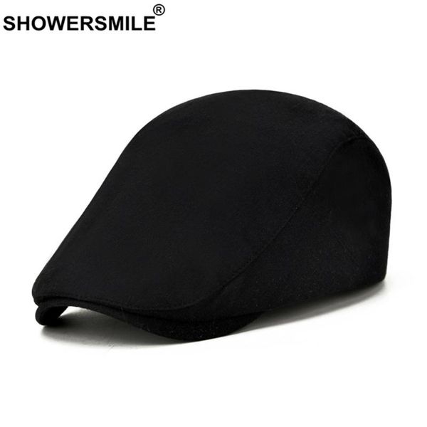 showersmile solid black spring summer flat cap for men cotton british style casual beret retro adjustable men's ivy hats, Blue;gray
showersmile solid black spring summer flat cap for men cotton british style casual beret retro adjustable men's ivy hats, Blue;gray