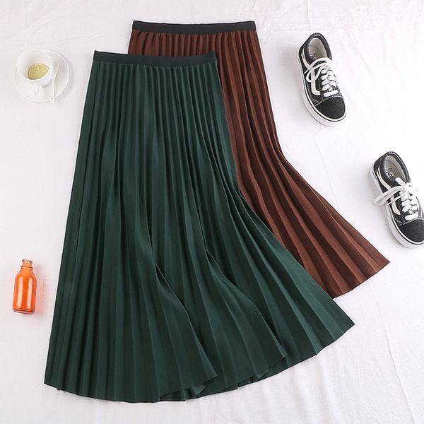 green grey black brown winter elastic flexible stretch high waist midi pleated a line warm wool woollen skirt for women skirts
green grey black brown winter elastic flexible stretch high waist midi pleated a line warm wool woollen skirt for women skirts