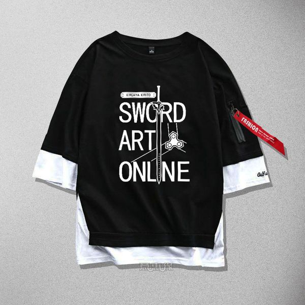 новый sword art online косплей футболка аниме kirigaya kazuto кирито хлопок мужчины женщины ленты футболка топ тройники, White;black
новый sword art online косплей футболка аниме kirigaya kazuto кирито хлопок мужчины женщины ленты футболка топ тройники, White;black