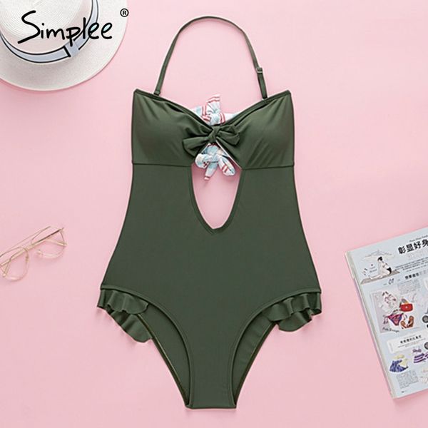 simplee floral print bikini 2019 new summer ruffles swimsuit one piece plus size swimwear women monokini knot bathing suit, White;black
simplee floral print bikini 2019 new summer ruffles swimsuit one piece plus size swimwear women monokini knot bathing suit, White;black