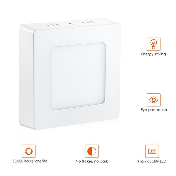 6w surface mounted panel light warm white square 220v bedroom livingroom indoor lighting led panel lamp
6w surface mounted panel light warm white square 220v bedroom livingroom indoor lighting led panel lamp
