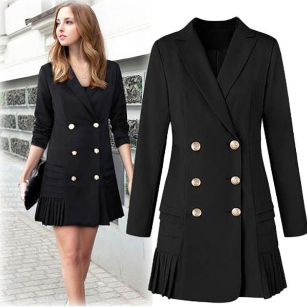 work dresses vintage pleated dress womens suit elegant office ladies blazer jacket long sleeve women's costumes spring midi party, White;black
work dresses vintage pleated dress womens suit elegant office ladies blazer jacket long sleeve women's costumes spring midi party, White;black