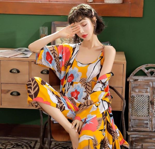 summer pajamas ladies thin cotton three-piece suit spring and autumn models sweet loose long-sleeved home service women, Black;red
summer pajamas ladies thin cotton three-piece suit spring and autumn models sweet loose long-sleeved home service women, Black;red