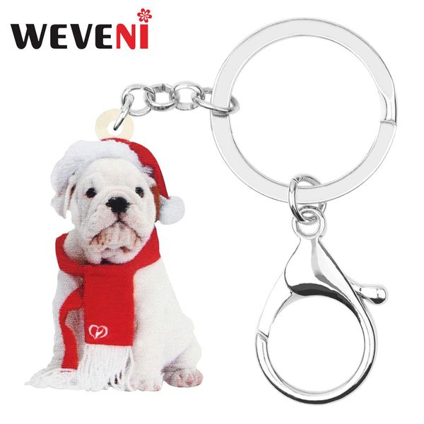 weveni acrylic christmas hat scarf bulldog dog key chains key ring bag car wallet decoration keychain for women girls charm gift, Silver
weveni acrylic christmas hat scarf bulldog dog key chains key ring bag car wallet decoration keychain for women girls charm gift, Silver