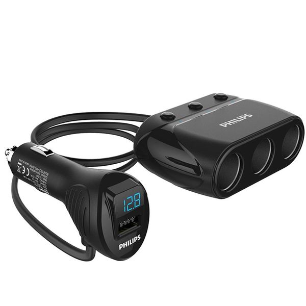 philips dlp2019 автомобильное зарядное устройство многофункциональный прикуривателя 3 sockets independent переключатели single usb порт - че
philips dlp2019 автомобильное зарядное устройство многофункциональный прикуривателя 3 sockets independent переключатели single usb порт - че
