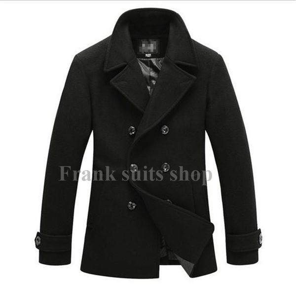custom made 2017 men fashion new lapel woolen trench coats casual double breasted wool coats jackets, Black
custom made 2017 men fashion new lapel woolen trench coats casual double breasted wool coats jackets, Black