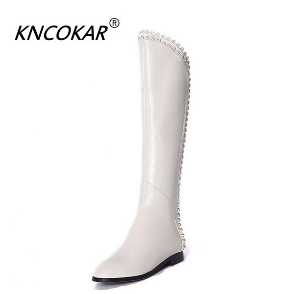 female boots flat-bottomed leather tall canister comfortable warm rice white boots cowhide size 34 - 40, Black
female boots flat-bottomed leather tall canister comfortable warm rice white boots cowhide size 34 - 40, Black