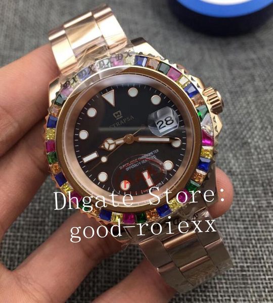 2 colour mens automatic 2813 gem-set multi color rainbow bezel watches men rose gold bracelet crystal 116695 yacht watch 116655 wristwatches, Slivery;brown
2 colour mens automatic 2813 gem-set multi color rainbow bezel watches men rose gold bracelet crystal 116695 yacht watch 116655 wristwatches, Slivery;brown