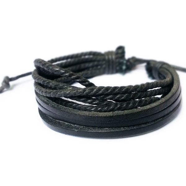 fashion casual three leather strips hand-woven bracelet multi-layers men's leather adjustable bracelet jewelry gift for boy, White
fashion casual three leather strips hand-woven bracelet multi-layers men's leather adjustable bracelet jewelry gift for boy, White