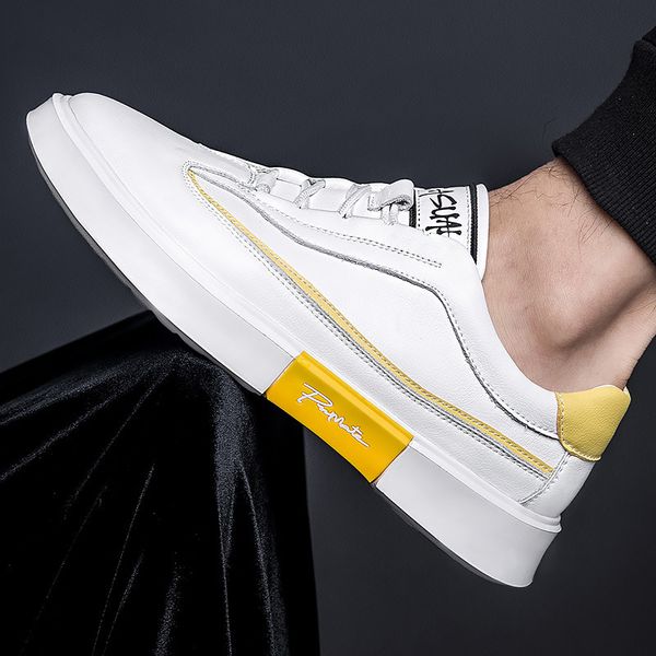 2019 new style genuine leather shoes england korean-style casual leather shoes men's fashion versatile men lace-up skate, Black
2019 new style genuine leather shoes england korean-style casual leather shoes men's fashion versatile men lace-up skate, Black