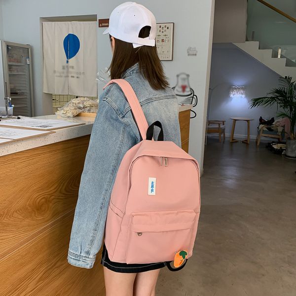 30#backpack female casual simple student canvas backpack vintage sense girl bag fashion rucksack
30#backpack female casual simple student canvas backpack vintage sense girl bag fashion rucksack