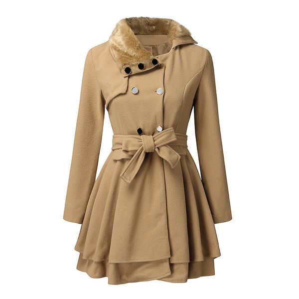 winter coat women 2019 new korean coat slim bandage women turn-down collar double breasted woolen nz-01, Black
winter coat women 2019 new korean coat slim bandage women turn-down collar double breasted woolen nz-01, Black