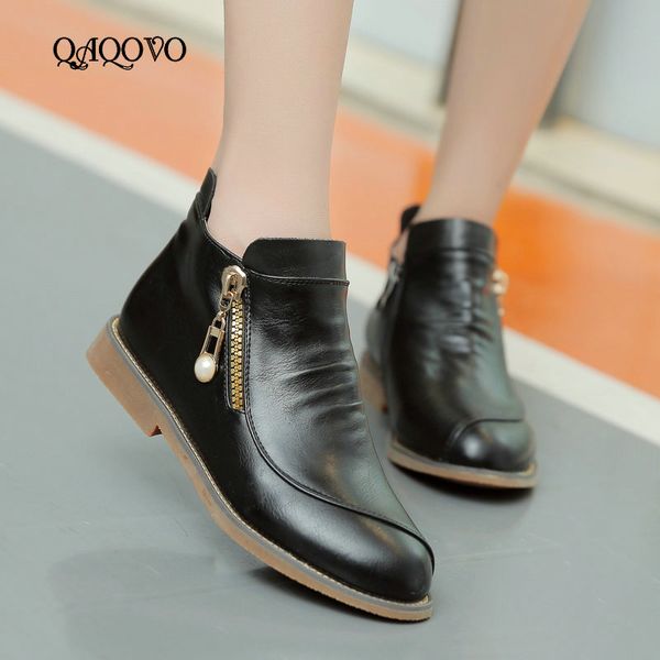spring autumn flat women boots fashion side zipper ankle boots comfortable round toe casual women shoes white black brown
spring autumn flat women boots fashion side zipper ankle boots comfortable round toe casual women shoes white black brown