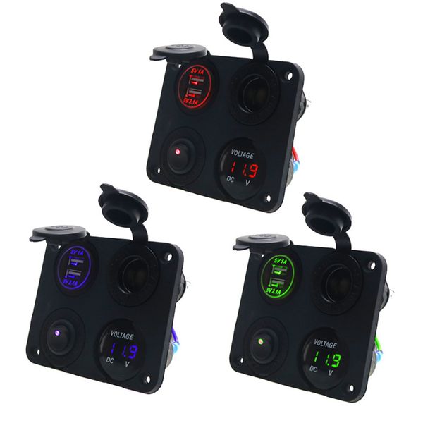 новый автомобиль яхты 4-hole панель dual usb зарядное устройство прикуривателя 12v / 24v вольтметр выключатель прикуривателя usb pc abs
новый автомобиль яхты 4-hole панель dual usb зарядное устройство прикуривателя 12v / 24v вольтметр выключатель прикуривателя usb pc abs
