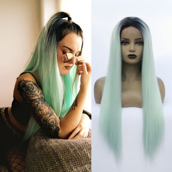 Light Green Ombre Synthetic Lace Front Wig Glueless Heat Resistant Fiber Long Synthetic Hair Wigs for White Black Women Daily Cosplay Wig
Light Green Ombre Synthetic Lace Front Wig Glueless Heat Resistant Fiber Long Synthetic Hair Wigs for White Black Women Daily Cosplay Wig