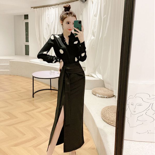 suit skirt two-piece temperament 2020 autumn new fashion korean long-sleeved shirt high waist hip skirt women, White
suit skirt two-piece temperament 2020 autumn new fashion korean long-sleeved shirt high waist hip skirt women, White
