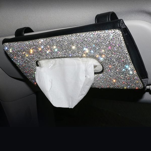 bling crystal car tissue box sun visor diamond leather auto tissue paper holder case sunvisor hanging napkin car accessories
bling crystal car tissue box sun visor diamond leather auto tissue paper holder case sunvisor hanging napkin car accessories