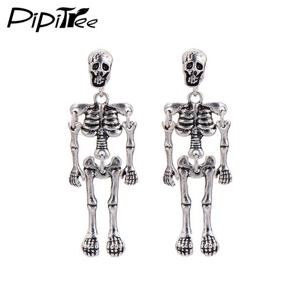 pipitree 2020 fashion skeleton skull stud earrings biker jewelry wholesale antique vintage punk earrings for women gift, Golden;silver
pipitree 2020 fashion skeleton skull stud earrings biker jewelry wholesale antique vintage punk earrings for women gift, Golden;silver