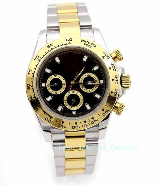 3a + asian 2813 40mm no chronograph gold steel black face men's watch 116503 sapphire glass automatic men's watch christmas, Slivery;brown
3a + asian 2813 40mm no chronograph gold steel black face men's watch 116503 sapphire glass automatic men's watch christmas, Slivery;brown