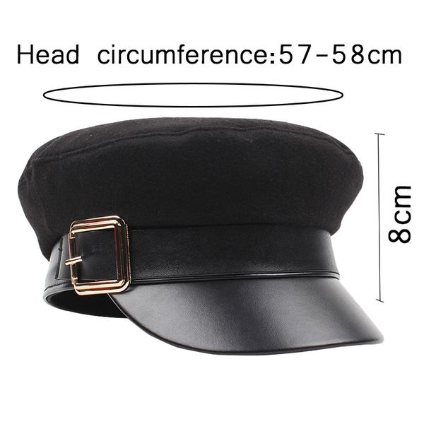 army military hat caps winter navy hats for women's men vintage flat black beret cap general visor seafaring hat woman, Blue;gray
army military hat caps winter navy hats for women's men vintage flat black beret cap general visor seafaring hat woman, Blue;gray