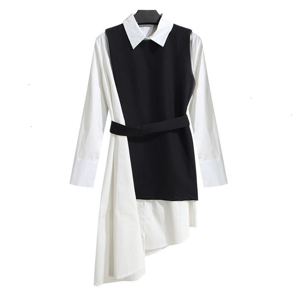 women dresses designer dress shirt dress womens suit piece fur set long sleeve lace up black white asymetrical vest female clothes korean, Black;gray
women dresses designer dress shirt dress womens suit piece fur set long sleeve lace up black white asymetrical vest female clothes korean, Black;gray