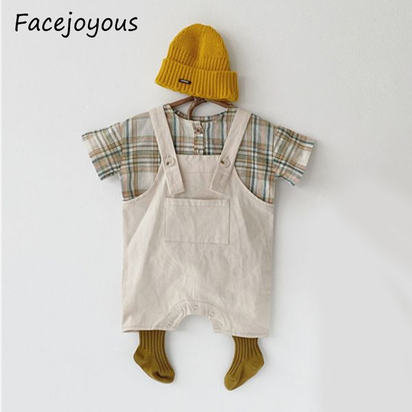 baby clothing set infant girls short sleeve plaid shirt+sleeveless bodysuits boy big pocket overalls toddler boys outfit, White
baby clothing set infant girls short sleeve plaid shirt+sleeveless bodysuits boy big pocket overalls toddler boys outfit, White
