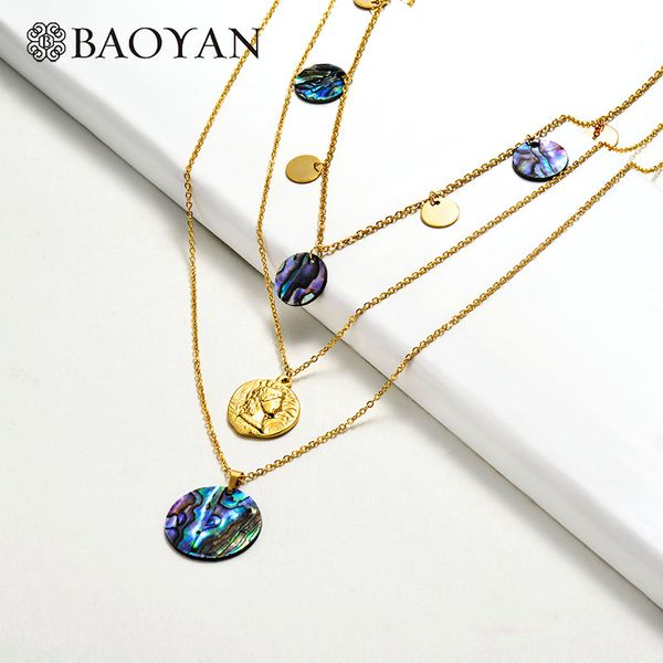 baoyan многослойные ушко оболочки ожерелья золото нержавеющая сталь ожерелья чешский рог лист крест кулон для женщин, Silver
baoyan многослойные ушко оболочки ожерелья золото нержавеющая сталь ожерелья чешский рог лист крест кулон для женщин, Silver