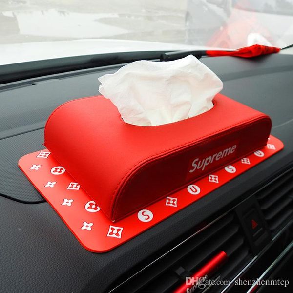 Роскошный кожаный автомобиль Tissue Box двойного назначения противоскользящий мобил
Роскошный кожаный автомобиль Tissue Box двойного назначения противоскользящий мобил