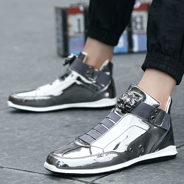 men's sneakers fashion shoes casual shoes men sneaker leather flat crystal mirror leisure high-patent leather x1-34, Black
men's sneakers fashion shoes casual shoes men sneaker leather flat crystal mirror leisure high-patent leather x1-34, Black