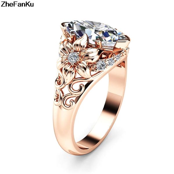 2018 new fashion clear cz stone rose gold color flower wedding rings for woman dropshipping, Golden;silver
2018 new fashion clear cz stone rose gold color flower wedding rings for woman dropshipping, Golden;silver