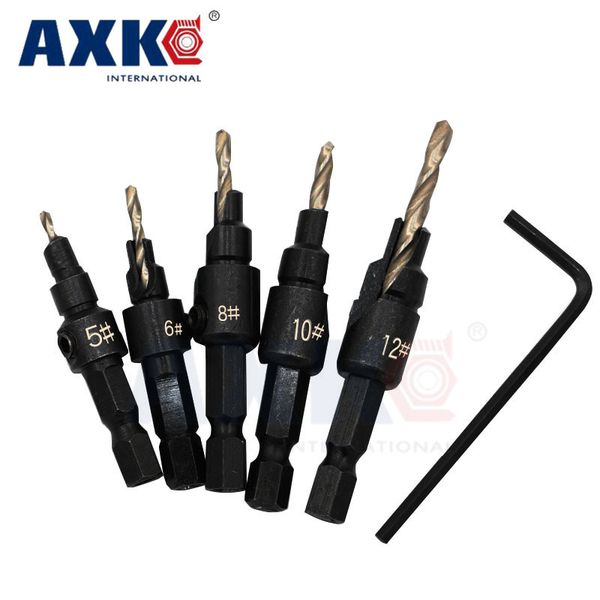 5pcs hss countersink drill cone bit set quick change hex shank woodworking screw reamer dt041
5pcs hss countersink drill cone bit set quick change hex shank woodworking screw reamer dt041