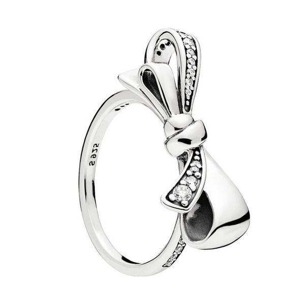 exquisite vibrant bow ring for pandora 925 sterling silver inlay cz diamond temperament lady ring with original box, Slivery;golden
exquisite vibrant bow ring for pandora 925 sterling silver inlay cz diamond temperament lady ring with original box, Slivery;golden