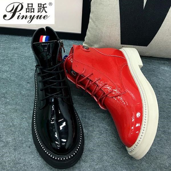 2018 new women ankle boots flat heels casual shoes female patent leather boots school style for girls black motorcycle
2018 new women ankle boots flat heels casual shoes female patent leather boots school style for girls black motorcycle