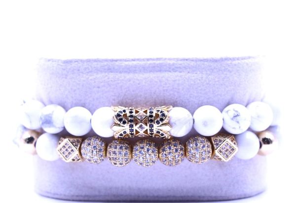 8mm 2pcs/set thj432 gold elastic adjusted nature malachite bead micro pave cz zircon cubic zirconia tube bracelet, Black
8mm 2pcs/set thj432 gold elastic adjusted nature malachite bead micro pave cz zircon cubic zirconia tube bracelet, Black