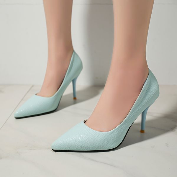 snake skin super high heel shoes women solid color pointed toe women pumps stiletto heel ladies shoes 9 cm kitten heels, Black
snake skin super high heel shoes women solid color pointed toe women pumps stiletto heel ladies shoes 9 cm kitten heels, Black