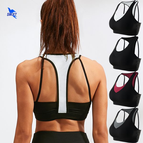 breathable mesh patchwork sports bra women high-intensity running shockproof yoga bra vest u-collar gym tank top, White;black
breathable mesh patchwork sports bra women high-intensity running shockproof yoga bra vest u-collar gym tank top, White;black