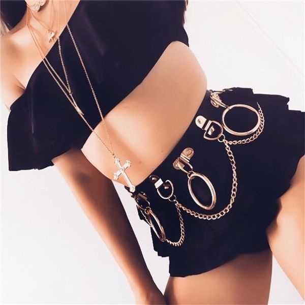 colemje european and american punk pu personality hoop iron chain buckle girdle 2020 street waist decoration tide, Black;brown
colemje european and american punk pu personality hoop iron chain buckle girdle 2020 street waist decoration tide, Black;brown