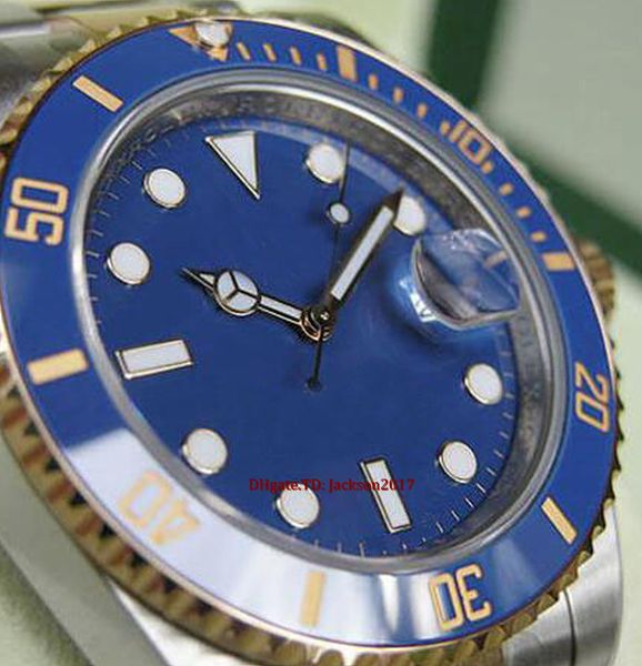 original box certificate casual modern men's watches 116613 mens steel gold blue ceramic bezel 40mm blue dial, Slivery;brown
original box certificate casual modern men's watches 116613 mens steel gold blue ceramic bezel 40mm blue dial, Slivery;brown