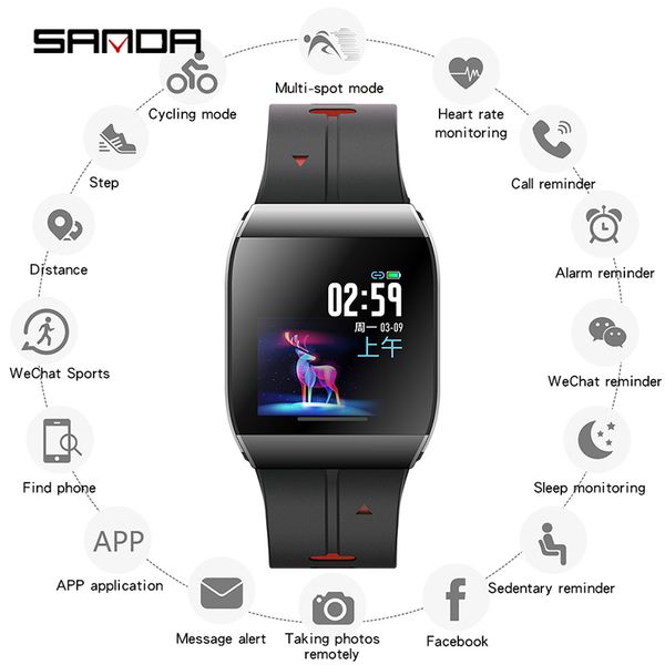 sanda x1 hd large display elder men life assistant new smart digital watch female reminder heart rate watches step wristwatch, Slivery;brown
sanda x1 hd large display elder men life assistant new smart digital watch female reminder heart rate watches step wristwatch, Slivery;brown
