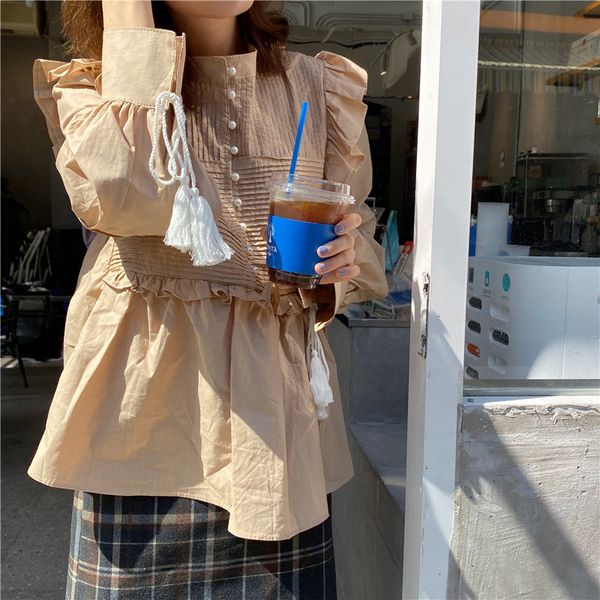 alien kitty style solid high street 2020 elegant chic office lady vintage women all-match feminine casual gentle shirts, White
alien kitty style solid high street 2020 elegant chic office lady vintage women all-match feminine casual gentle shirts, White