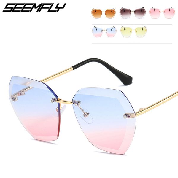 seemfly children shades goggle rimless sunglasses kids boys girls fashion metal frame clear lens sun glasses 2019 uv400 eyewear, White;black
seemfly children shades goggle rimless sunglasses kids boys girls fashion metal frame clear lens sun glasses 2019 uv400 eyewear, White;black