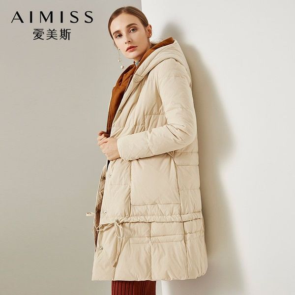 aimiss brand new women down jacekt 90% dark down beige color thick zippers lady long coat winter clothes outwear, Black
aimiss brand new women down jacekt 90% dark down beige color thick zippers lady long coat winter clothes outwear, Black