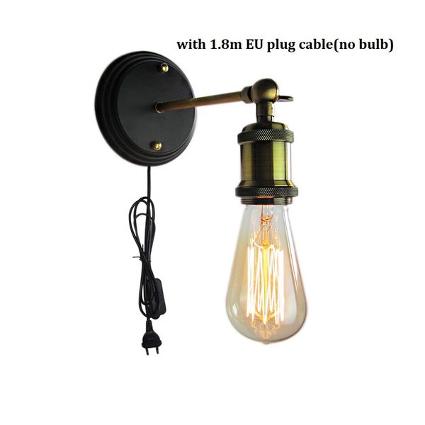 eu/us plug industrial vintage wall lamp e27 110v-240v bedroom bedside lamps living room stairs aisle retro wall light sconce led
eu/us plug industrial vintage wall lamp e27 110v-240v bedroom bedside lamps living room stairs aisle retro wall light sconce led