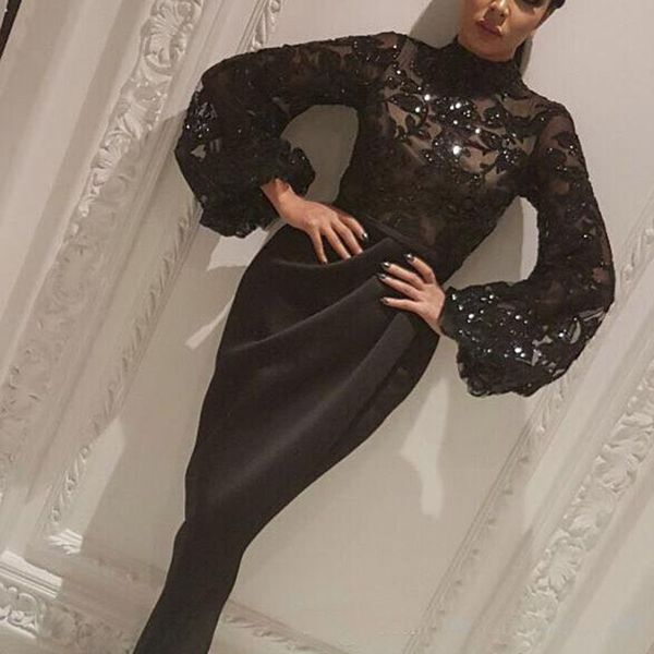 Elegant Dubai Saudi Arabic Evening Dresses Mermaid 2019 Long Sleeves Sheer Sequins Split Long Prom Dresses robe de mariée Party Gowns
Elegant Dubai Saudi Arabic Evening Dresses Mermaid 2019 Long Sleeves Sheer Sequins Split Long Prom Dresses robe de mariée Party Gowns