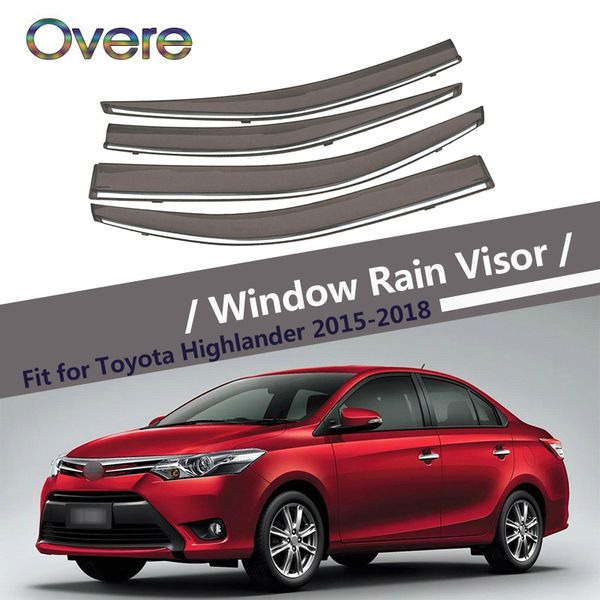 overe 4pcs/1set smoke window rain visor for toyota vios xp150 2014 2015 2016 2017 2018 vent sun deflectors guard accessories
overe 4pcs/1set smoke window rain visor for toyota vios xp150 2014 2015 2016 2017 2018 vent sun deflectors guard accessories
