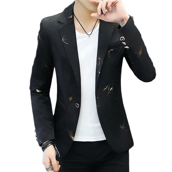 fashion men printed long sleeve lapel one button slim blazer suit jacket coat one button slim blazer suit jacket coat, White;black
fashion men printed long sleeve lapel one button slim blazer suit jacket coat one button slim blazer suit jacket coat, White;black
