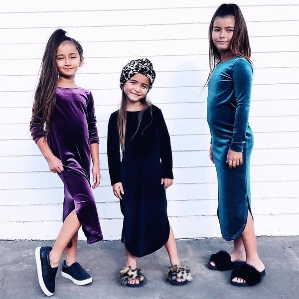 cheapest 2020 New Soft Straight Velour Dresses for Girls Cute Long Sleeve Split Kids Long Dress Clothes Factroy Wholesale
cheapest 2020 New Soft Straight Velour Dresses for Girls Cute Long Sleeve Split Kids Long Dress Clothes Factroy Wholesale