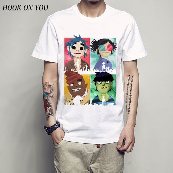 gorillaz men male t shirt 2018 anime men's t shirt short sleeve funny t-shirt men mens tees, White;black
gorillaz men male t shirt 2018 anime men's t shirt short sleeve funny t-shirt men mens tees, White;black